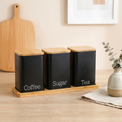 Metal Jar Set 3 Pcs